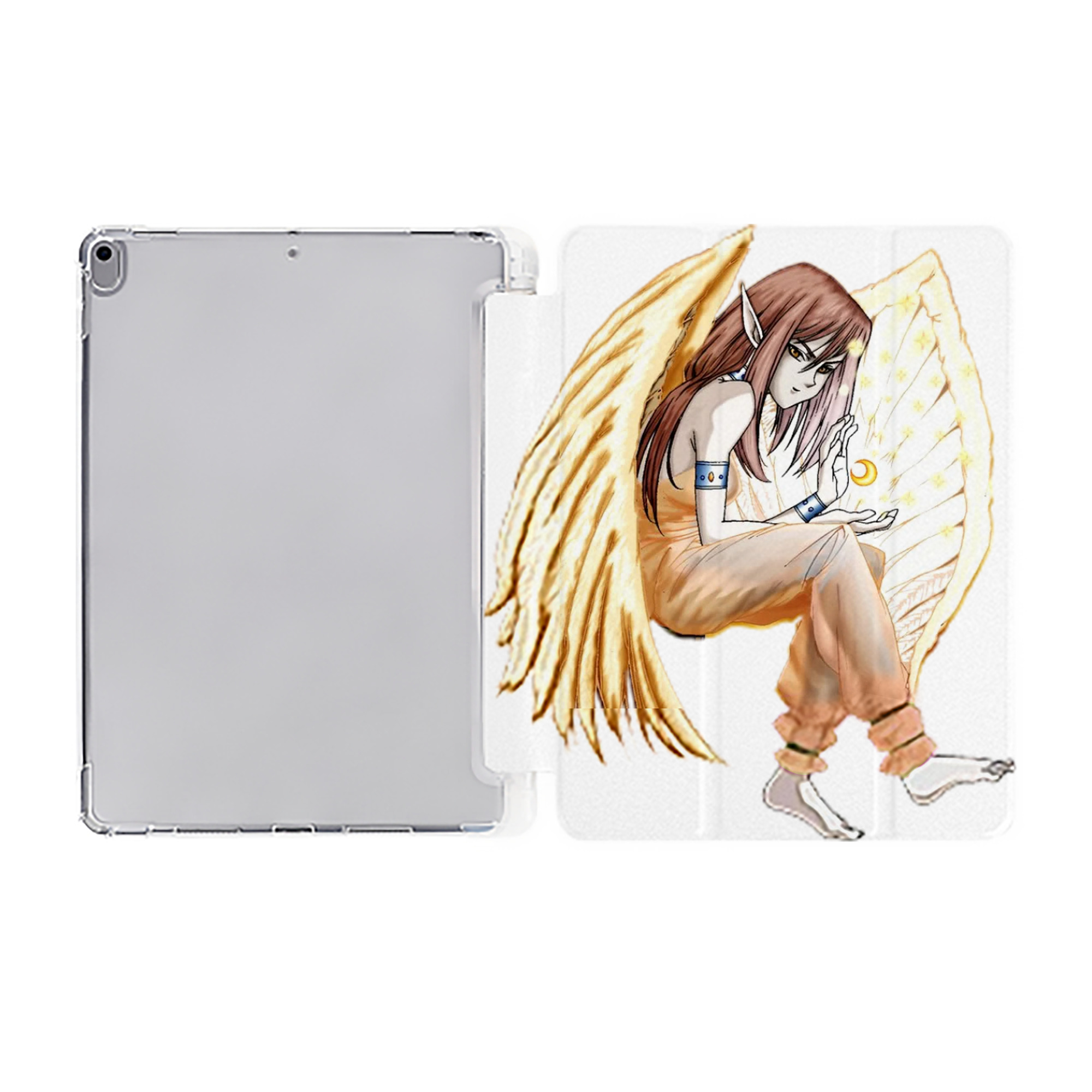（画像用） 遊☆戯☆王 Yu-Gi-Oh! IPad ケース ペン収納付き 三つ折りスタンド PUレザー×シリコン 対応機種9.5/10.5/10.9インチ